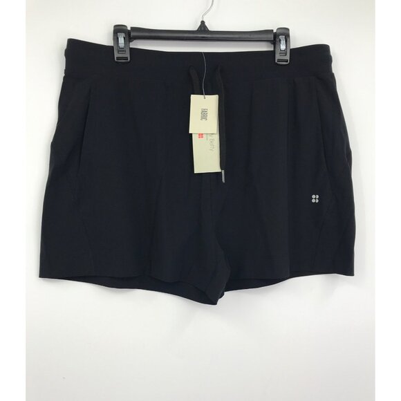 Sweaty Betty Explorer 3.5" Athletic Workout Drawstring Short Black XXL NEW - Picture 2 of 8